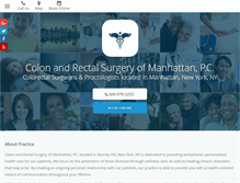 Tablet Screenshot of colonandrectalsurgery.org